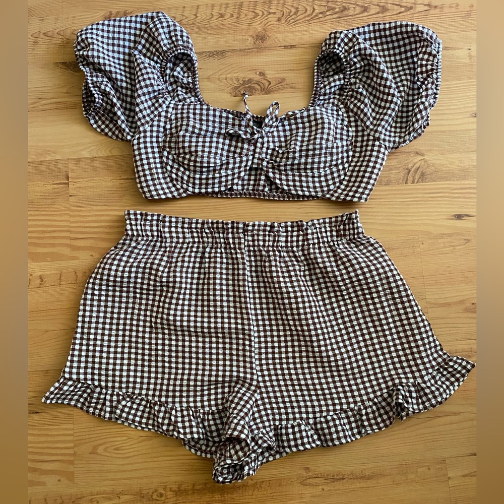 Like new! Wild Fable Gingham Two-piece Set
